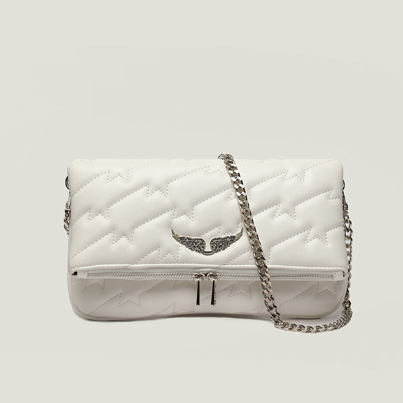 Shona - Dames Crossbody Tas met Vleugel Embleem & Ster Quilting
