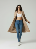 Elegante Wolblend Jas - Voor de Moderne Vrouw met Notched Revers
