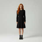 Gebreide Jurk / Kabelpatroon / Elegante Vrouw / Winter