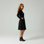 Gebreide Jurk / Kabelpatroon / Elegante Vrouw / Winter