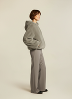 Laya - Vrouwen Oversized Capuchon Faux Fur Jas