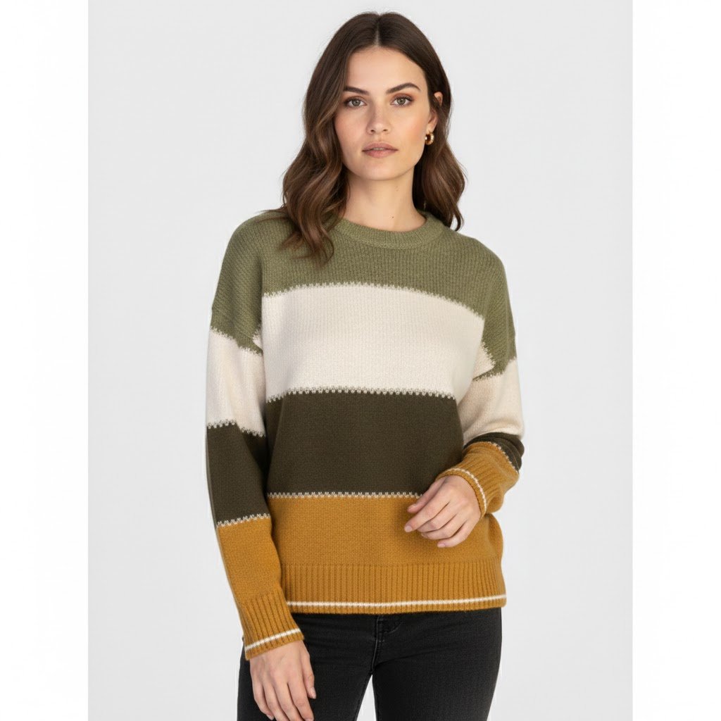 Corene - Vrouwen Color-block design Trui