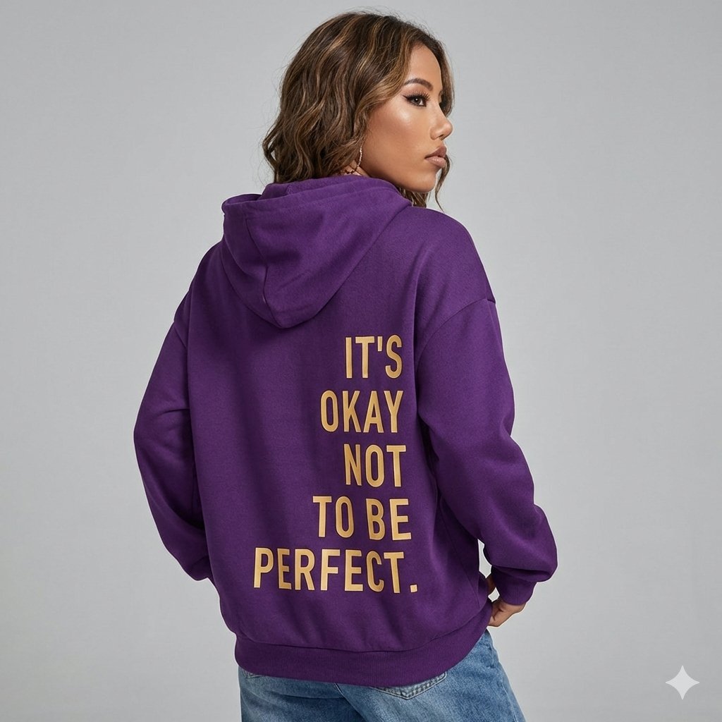 Marybeth - Dames Hoodie met Inspirerende Gouden Tekst