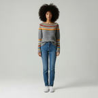 Cailyn - Dames Trui met Fair Isle-geïnspireerd Geometrisch Patroon