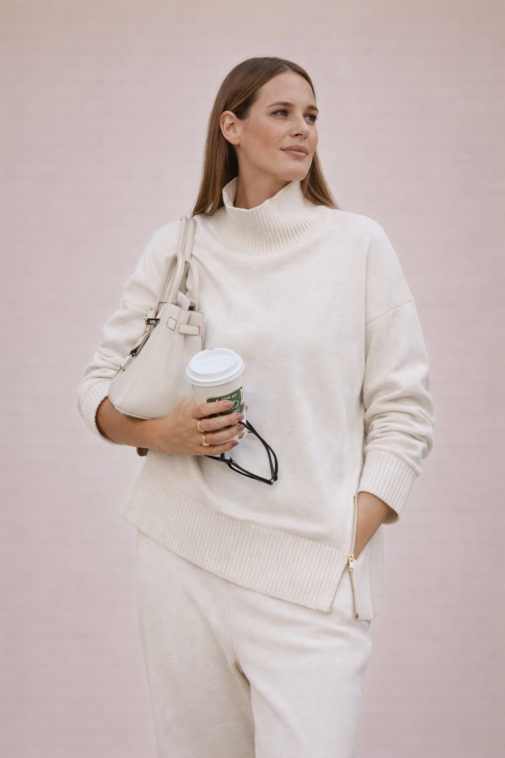 Brandi - Dames Chique Ritsdetails Loungewear Set