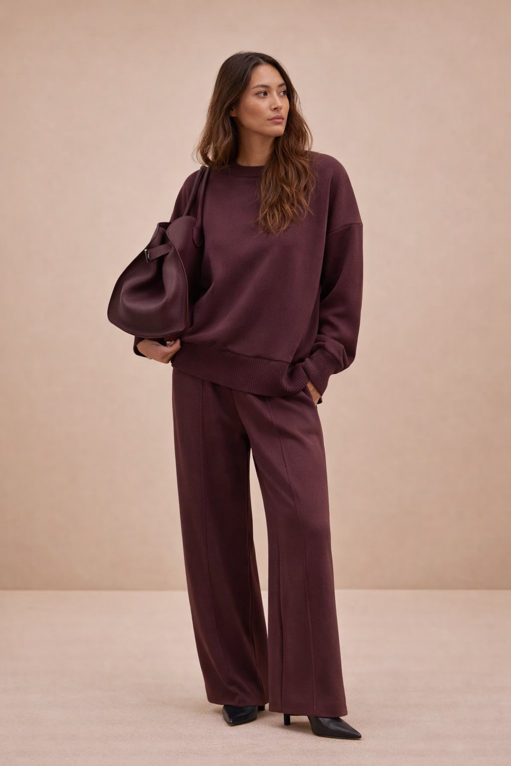 Brandi - Dames Chique Ritsdetails Loungewear Set