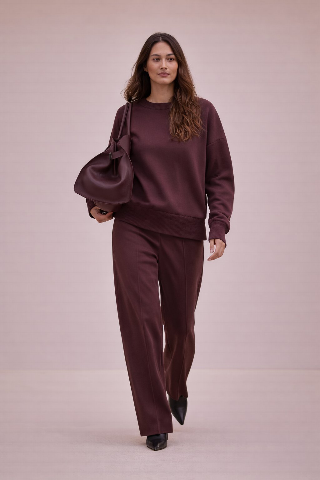 Brandi - Dames Chique Ritsdetails Loungewear Set