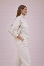 Brandi - Dames Chique Ritsdetails Loungewear Set