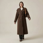 Irma - Dames Double-breasted design met ceintuur Trench Coat
