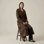 Irma - Dames Double-breasted design met ceintuur Trench Coat
