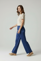 Rayleigh - Vrouwen Harige Gebreide Trui en Wijde Broek Outfit