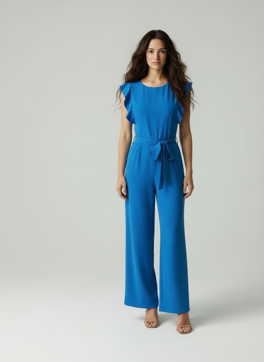 Tilda - Dames Elegante Jumpsuit met Ruffled Cap Mouwen