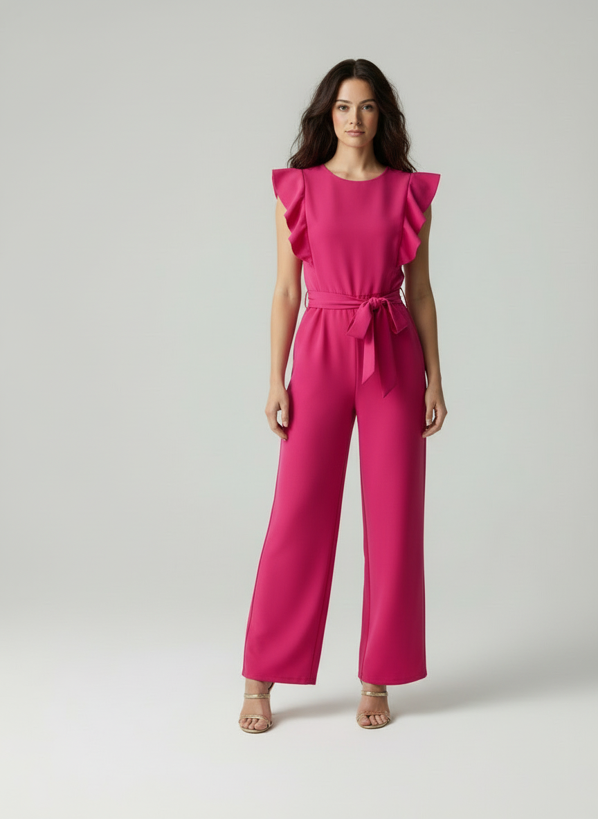 Tilda - Dames Elegante Jumpsuit met Ruffled Cap Mouwen