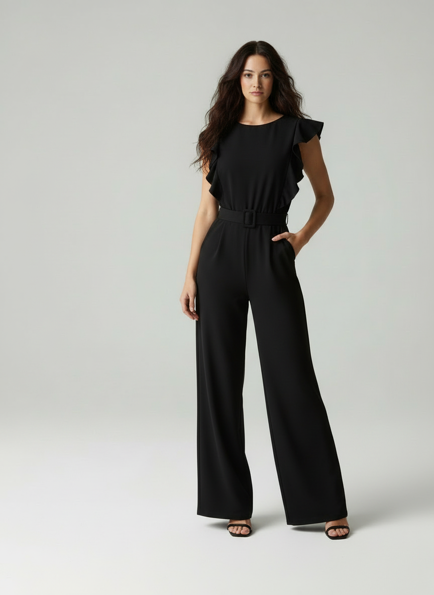 Tilda - Dames Elegante Jumpsuit met Ruffled Cap Mouwen
