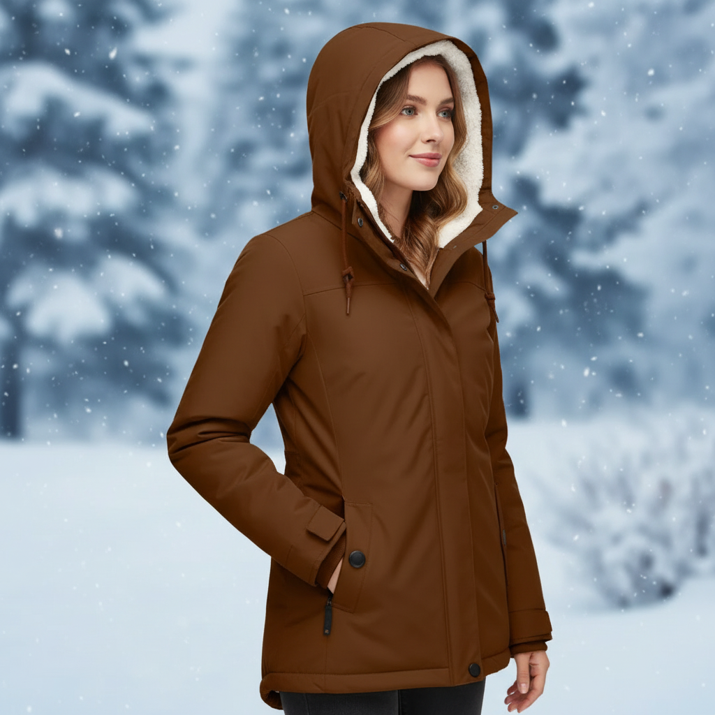 Rayne - Vrouwen Jas met Faux Shearling Voering
