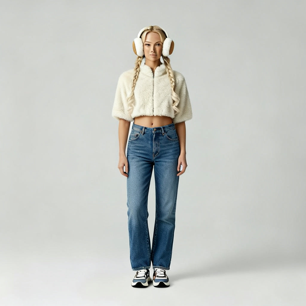 Analia - Dames Pluche Faux Bont Oorwarmers