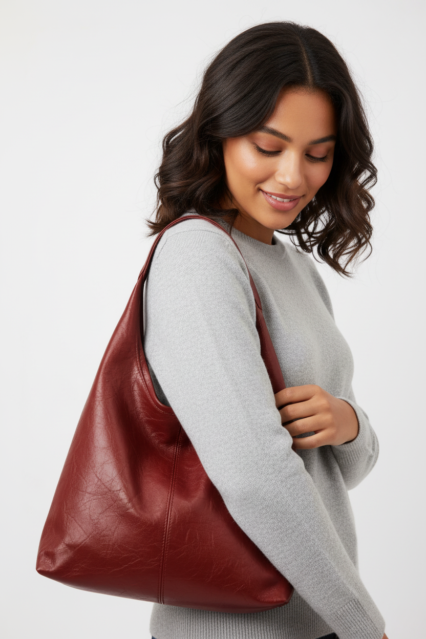 Suzann - Dames Slouchy, Ongestructureerd Silhouet Hobo Tas