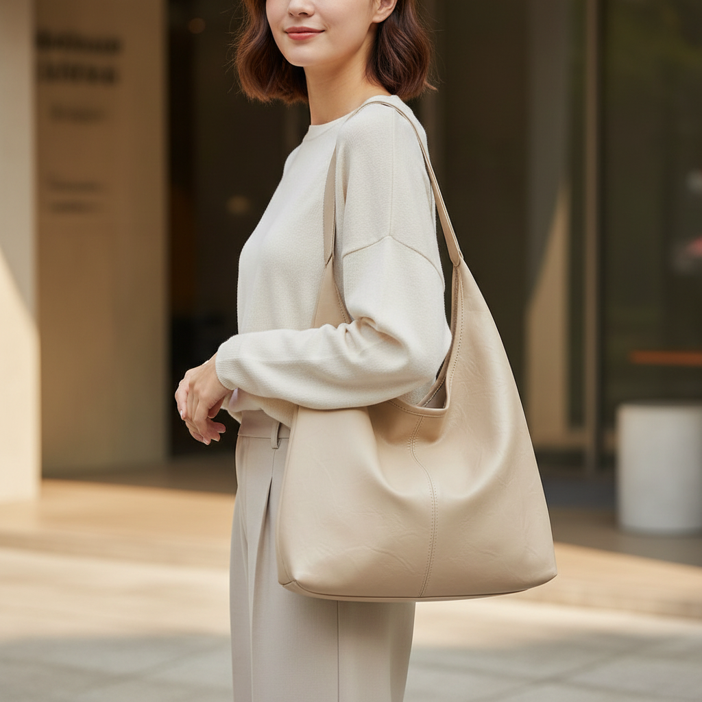Suzann - Dames Slouchy, Ongestructureerd Silhouet Hobo Tas