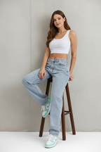 Elaine - Dames Baggy Fit Jeans met Relaxte Pasvorm