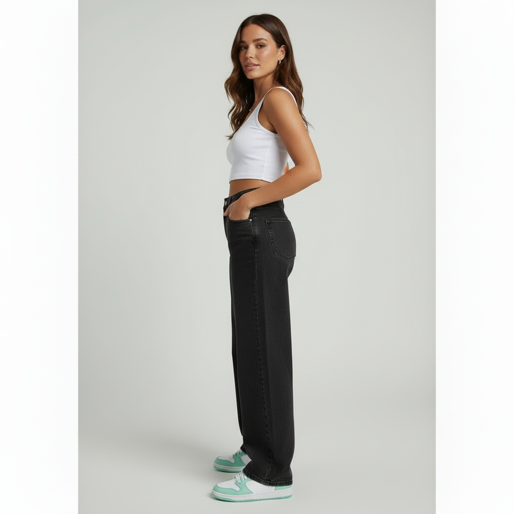 Elaine - Dames Baggy Fit Jeans met Relaxte Pasvorm
