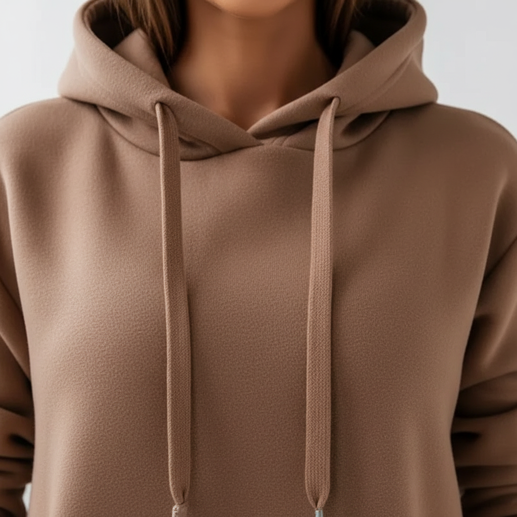 Caelyn - Vrouwen Comfortabele Hoodie Jurk met Capuchon en Kangoeroezakken