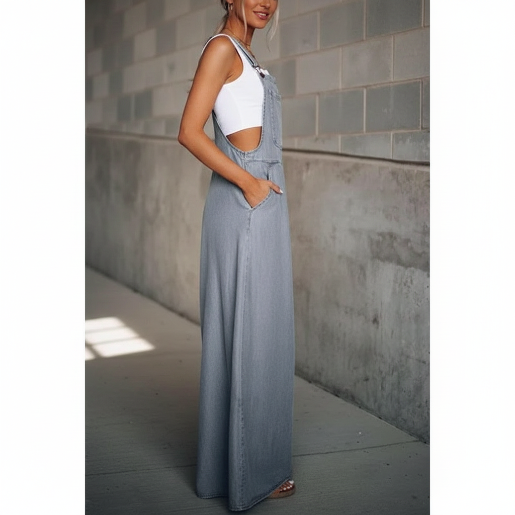 Isabela - Dames Jumpsuit met wijde pijpen