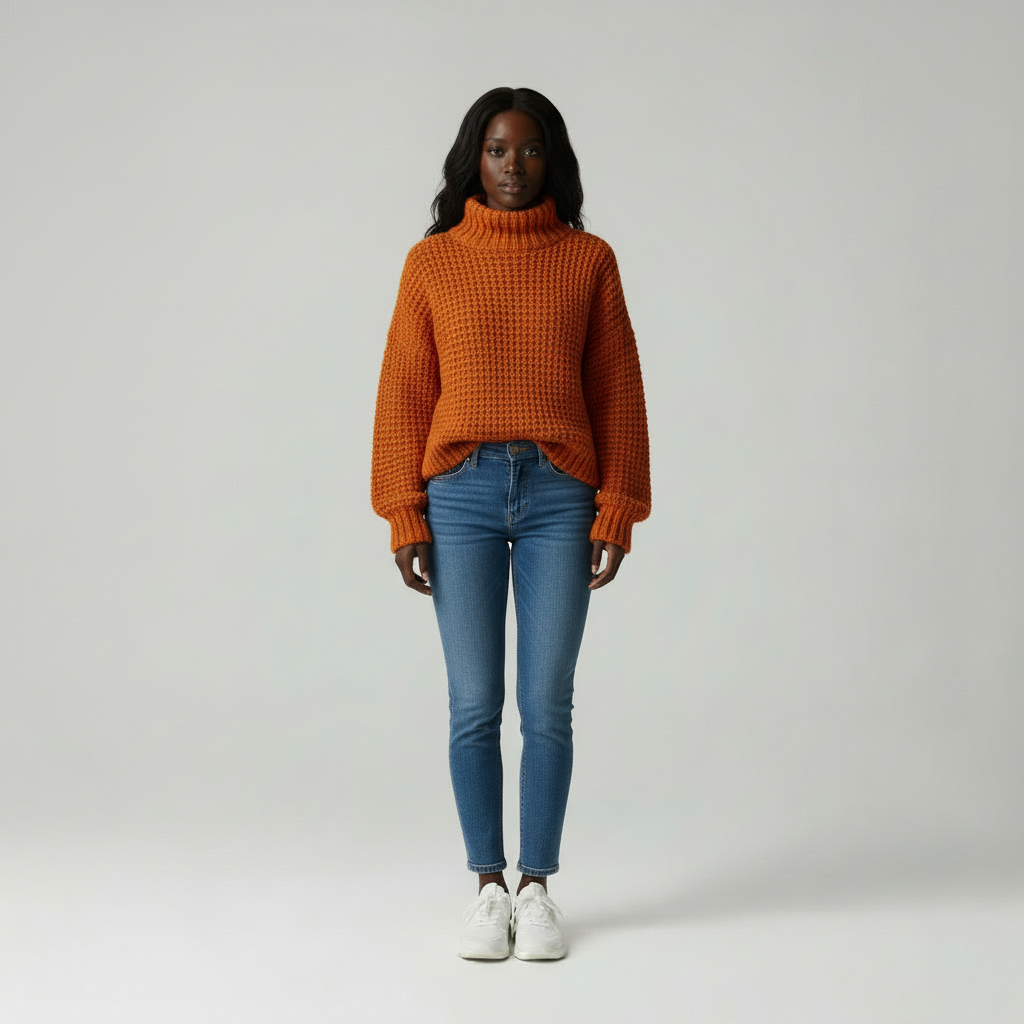 Gayla - Dames Chunky gebreide coltrui Trui