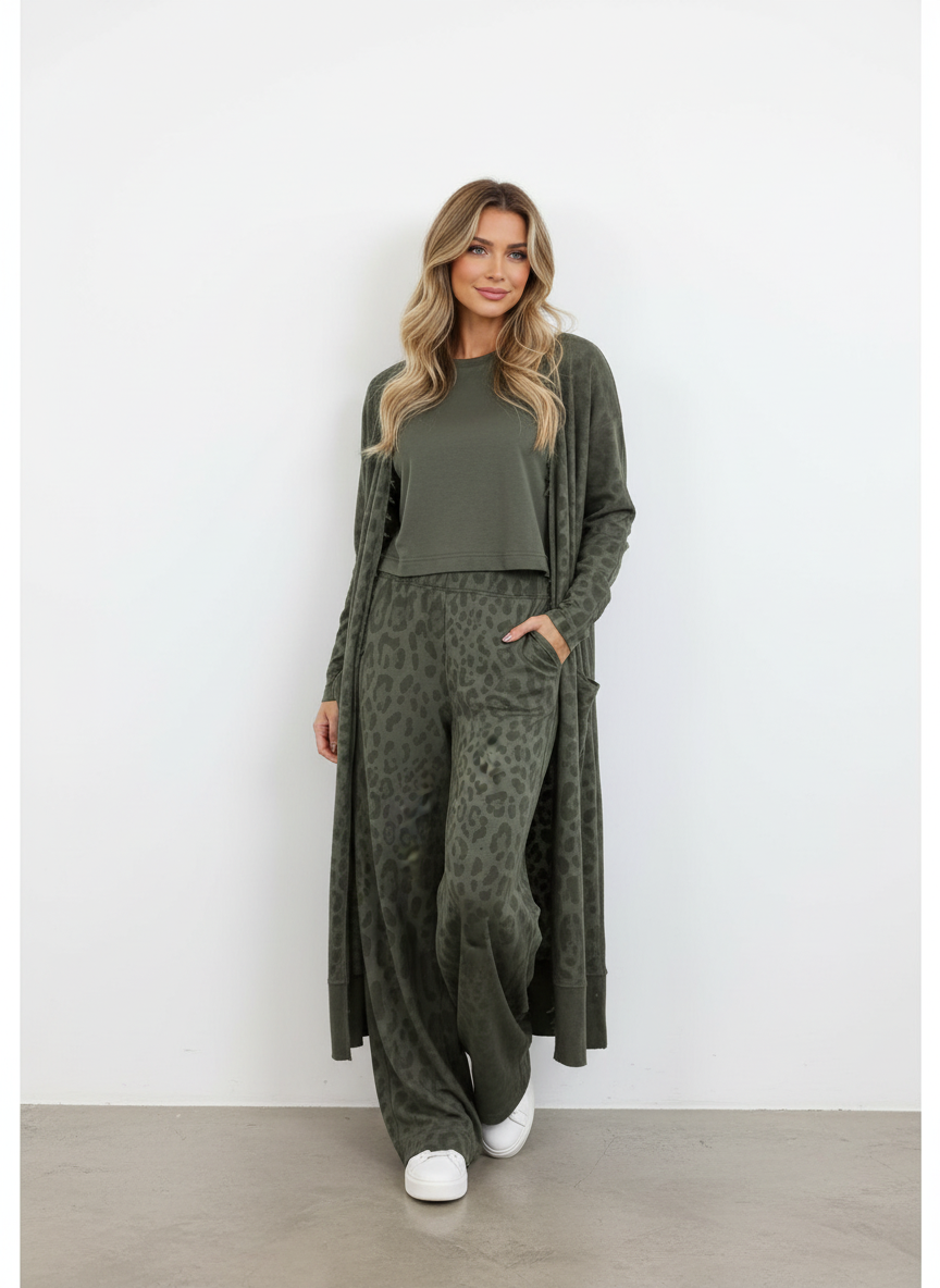 America - Vrouwen Luipaardprint Loungewear Set