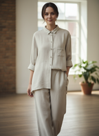 Michaele - Vrouwen Borstzak & Relaxte Pasvorm Tuniek Shirt
