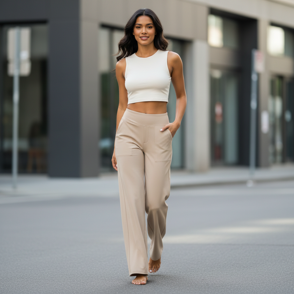 Vivian - Vrouwen Wijdvallend Silhouet Broek
