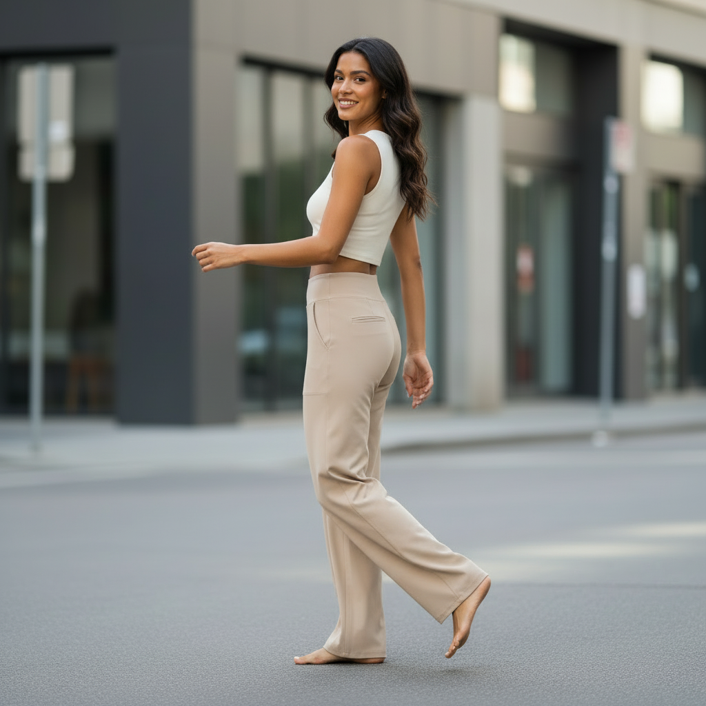 Vivian - Vrouwen Wijdvallend Silhouet Broek