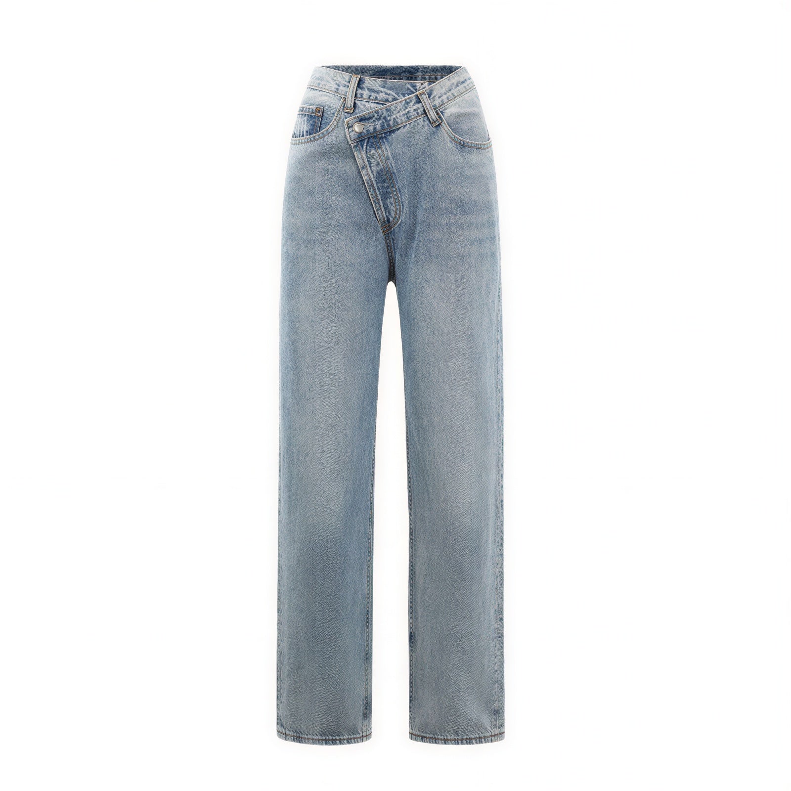 Alvera - Dames Jeans met Crossover Tailleband