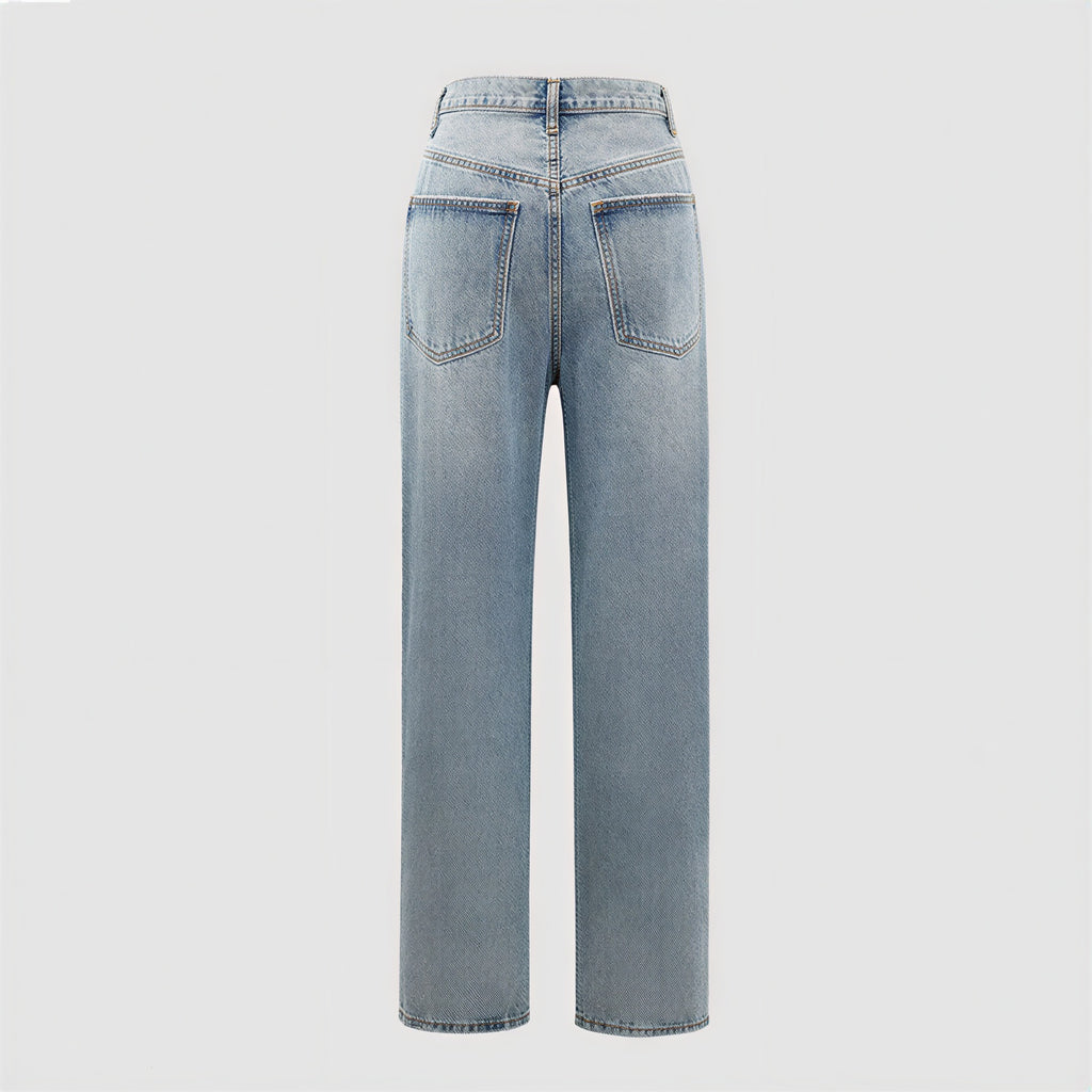 Alvera - Dames Jeans met Crossover Tailleband