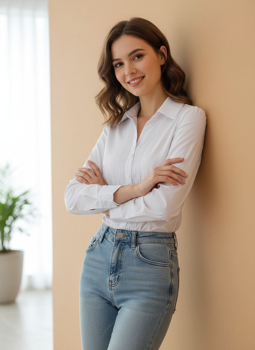 Evelynn - Vrouwen Geïntegreerd Body-ontwerp Bodysuit Blouse