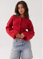 Taleah - Vrouwen Puffed sleeves Cardigan