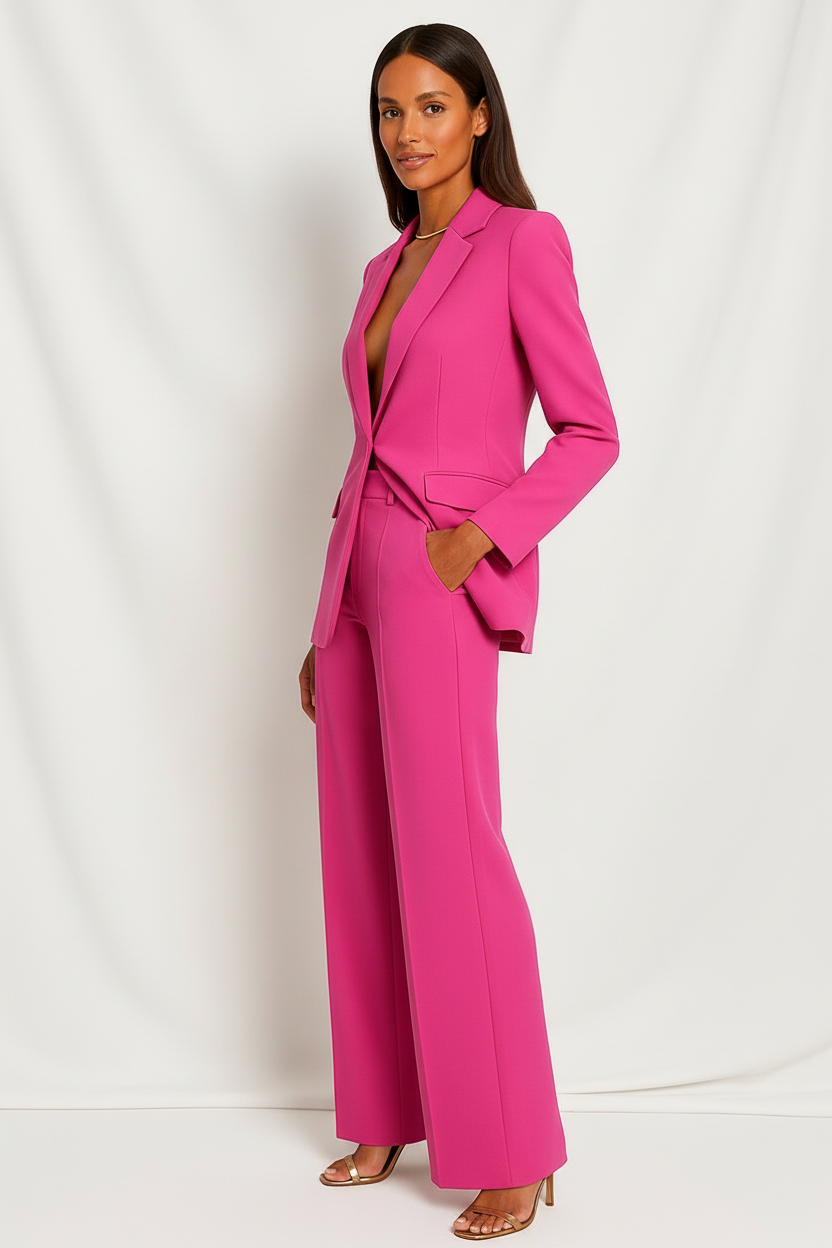 Lakendra - Dames Pakkenset met Diepe V-hals Blazer