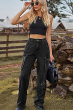Carrie - Young adults and fashion-conscious individuals Multiple cargo pockets and corduroy texture Cargo Pants
