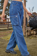 Carrie - Young adults and fashion-conscious individuals Multiple cargo pockets and corduroy texture Cargo Pants