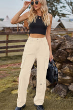 Carrie - Young adults and fashion-conscious individuals Multiple cargo pockets and corduroy texture Cargo Pants