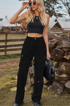 Carrie - Young adults and fashion-conscious individuals Multiple cargo pockets and corduroy texture Cargo Pants