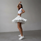 Sharyl - Young women Tiered ruffle hem Skirt