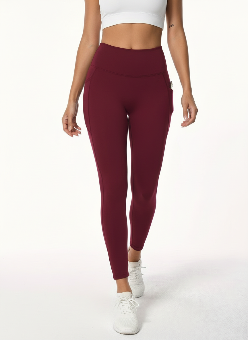 Teagan - Sporters en fitnessliefhebbers met handige zijzakken Leggings