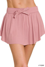 Lark - Vrouwen Smocked tailleband met decoratieve strik rok