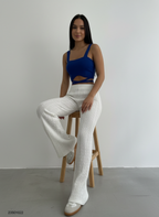 Kathy - Women Textured knit pattern Pants