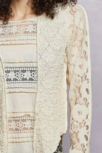 Siya - Young adults & women Patchwork lace & textured design Blouse