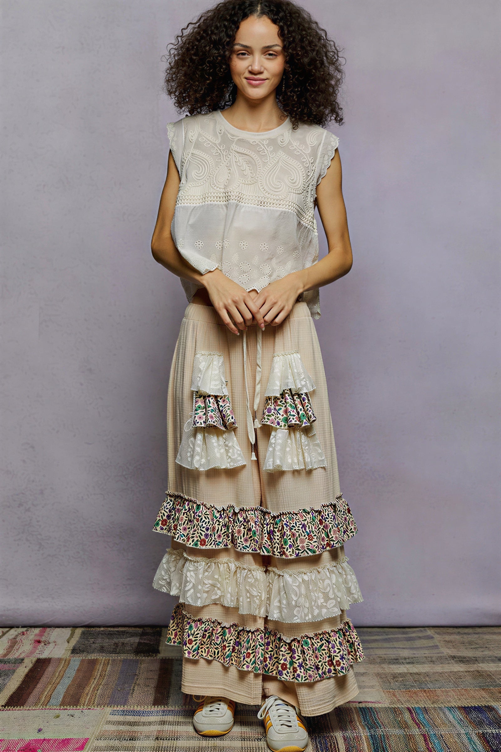 Avani - Women Intricate embroidery and eyelet details Blouse