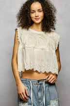 Avani - Women Intricate embroidery and eyelet details Blouse