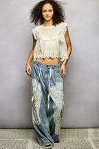 Avani - Women Intricate embroidery and eyelet details Blouse
