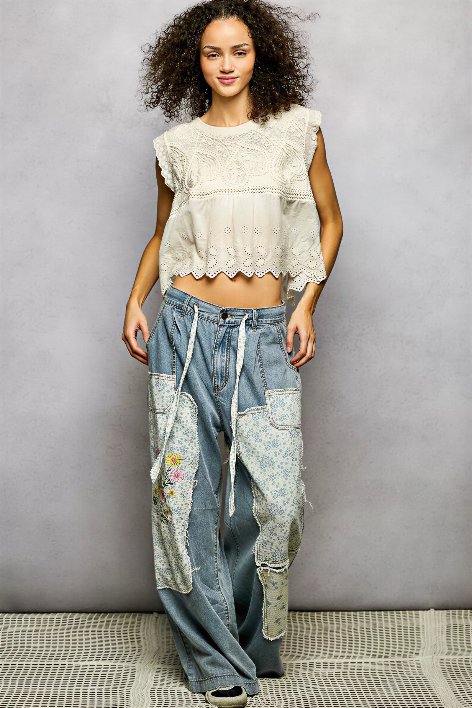 Avani - Women Intricate embroidery and eyelet details Blouse
