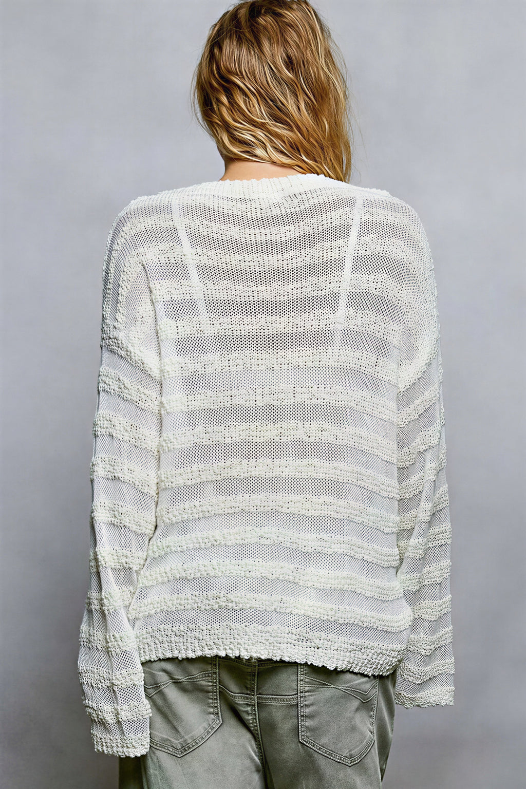 Honesty - Young women textured knit Sweater